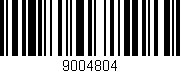 Código de barras (EAN, GTIN, SKU, ISBN): '9004804'