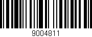 Código de barras (EAN, GTIN, SKU, ISBN): '9004811'