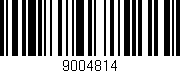 Código de barras (EAN, GTIN, SKU, ISBN): '9004814'