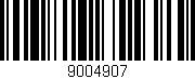 Código de barras (EAN, GTIN, SKU, ISBN): '9004907'