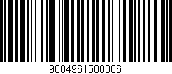 Código de barras (EAN, GTIN, SKU, ISBN): '9004961500006'