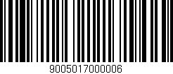 Código de barras (EAN, GTIN, SKU, ISBN): '9005017000006'