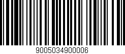 Código de barras (EAN, GTIN, SKU, ISBN): '9005034900006'