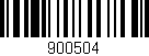 Código de barras (EAN, GTIN, SKU, ISBN): '900504'