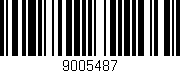 Código de barras (EAN, GTIN, SKU, ISBN): '9005487'