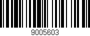 Código de barras (EAN, GTIN, SKU, ISBN): '9005603'