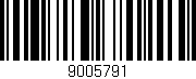 Código de barras (EAN, GTIN, SKU, ISBN): '9005791'