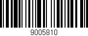 Código de barras (EAN, GTIN, SKU, ISBN): '9005810'