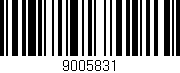 Código de barras (EAN, GTIN, SKU, ISBN): '9005831'