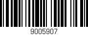 Código de barras (EAN, GTIN, SKU, ISBN): '9005907'