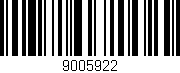 Código de barras (EAN, GTIN, SKU, ISBN): '9005922'