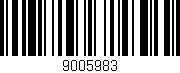 Código de barras (EAN, GTIN, SKU, ISBN): '9005983'