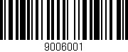 Código de barras (EAN, GTIN, SKU, ISBN): '9006001'