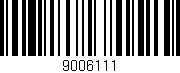 Código de barras (EAN, GTIN, SKU, ISBN): '9006111'