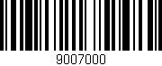 Código de barras (EAN, GTIN, SKU, ISBN): '9007000'