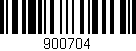 Código de barras (EAN, GTIN, SKU, ISBN): '900704'
