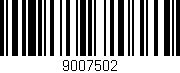 Código de barras (EAN, GTIN, SKU, ISBN): '9007502'