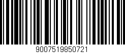 Código de barras (EAN, GTIN, SKU, ISBN): '9007519850721'