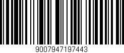 Código de barras (EAN, GTIN, SKU, ISBN): '9007947197443'
