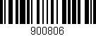 Código de barras (EAN, GTIN, SKU, ISBN): '900806'