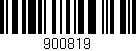 Código de barras (EAN, GTIN, SKU, ISBN): '900819'