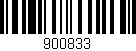 Código de barras (EAN, GTIN, SKU, ISBN): '900833'