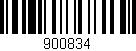 Código de barras (EAN, GTIN, SKU, ISBN): '900834'