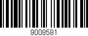 Código de barras (EAN, GTIN, SKU, ISBN): '9008581'