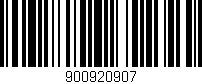 Código de barras (EAN, GTIN, SKU, ISBN): '900920907'