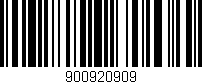 Código de barras (EAN, GTIN, SKU, ISBN): '900920909'