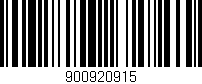 Código de barras (EAN, GTIN, SKU, ISBN): '900920915'