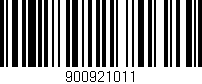 Código de barras (EAN, GTIN, SKU, ISBN): '900921011'