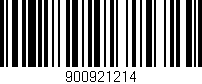 Código de barras (EAN, GTIN, SKU, ISBN): '900921214'