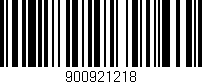 Código de barras (EAN, GTIN, SKU, ISBN): '900921218'