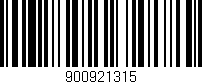 Código de barras (EAN, GTIN, SKU, ISBN): '900921315'