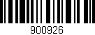 Código de barras (EAN, GTIN, SKU, ISBN): '900926'