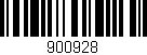 Código de barras (EAN, GTIN, SKU, ISBN): '900928'