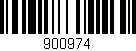Código de barras (EAN, GTIN, SKU, ISBN): '900974'