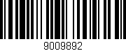 Código de barras (EAN, GTIN, SKU, ISBN): '9009892'