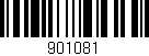 Código de barras (EAN, GTIN, SKU, ISBN): '901081'