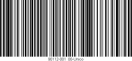 Código de barras (EAN, GTIN, SKU, ISBN): '90112-001/00-Único'
