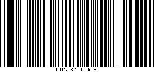 Código de barras (EAN, GTIN, SKU, ISBN): '90112-731/00-Único'