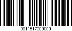 Código de barras (EAN, GTIN, SKU, ISBN): '9011517300003'