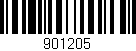 Código de barras (EAN, GTIN, SKU, ISBN): '901205'