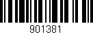 Código de barras (EAN, GTIN, SKU, ISBN): '901381'
