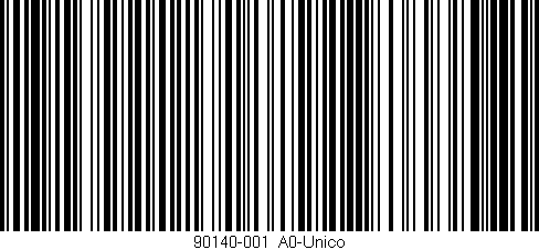 Código de barras (EAN, GTIN, SKU, ISBN): '90140-001/A0-Único'