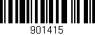 Código de barras (EAN, GTIN, SKU, ISBN): '901415'