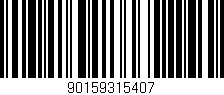 Código de barras (EAN, GTIN, SKU, ISBN): '90159315407'