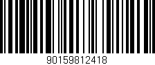 Código de barras (EAN, GTIN, SKU, ISBN): '90159812418'