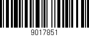 Código de barras (EAN, GTIN, SKU, ISBN): '9017851'